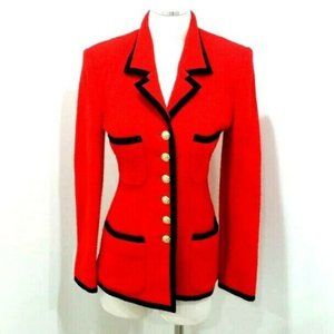 Wool orange texture blazer jacket.Made in Japan.